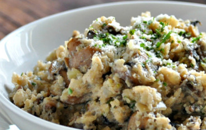 LCHF "ризото" от карфиол и гъби шийтаке LCHF "ризото" от карфиол и гъби шийтаке